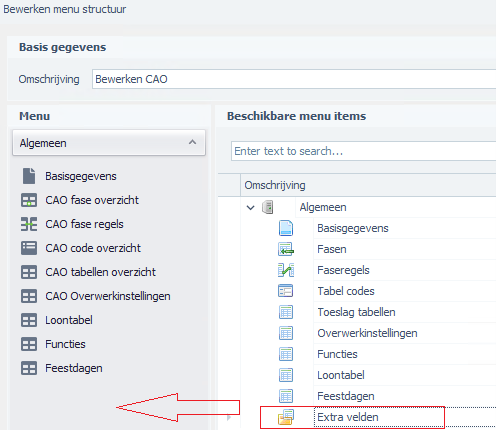 Extra velden Plan4Flex