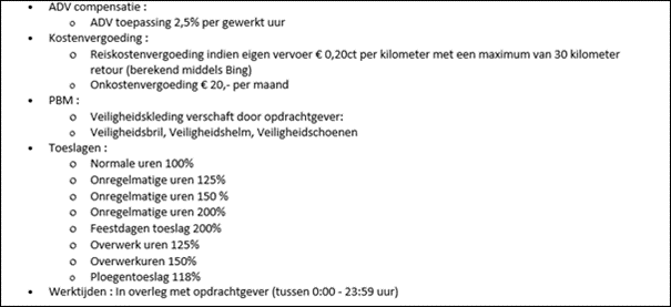 Extra velden Plan4Flex
