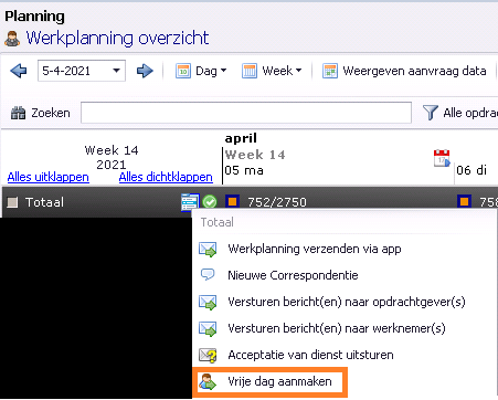 Feestdagen aanmaken werkwijze