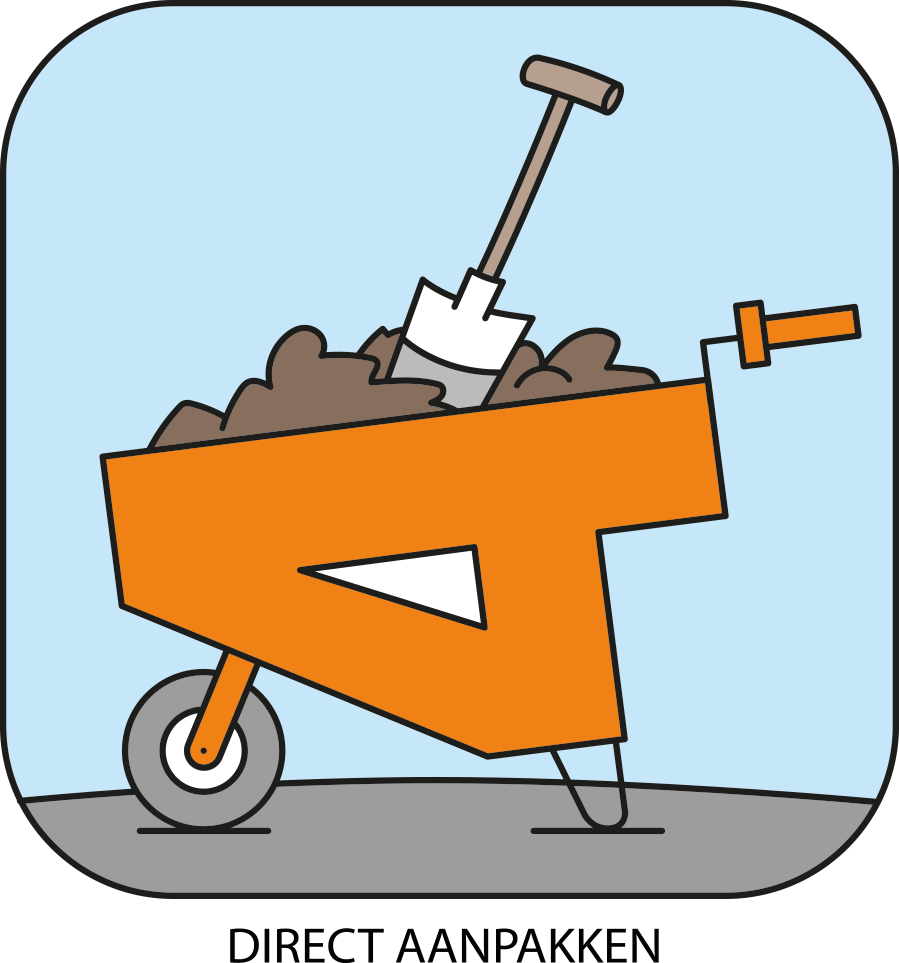 Direct aanpakken